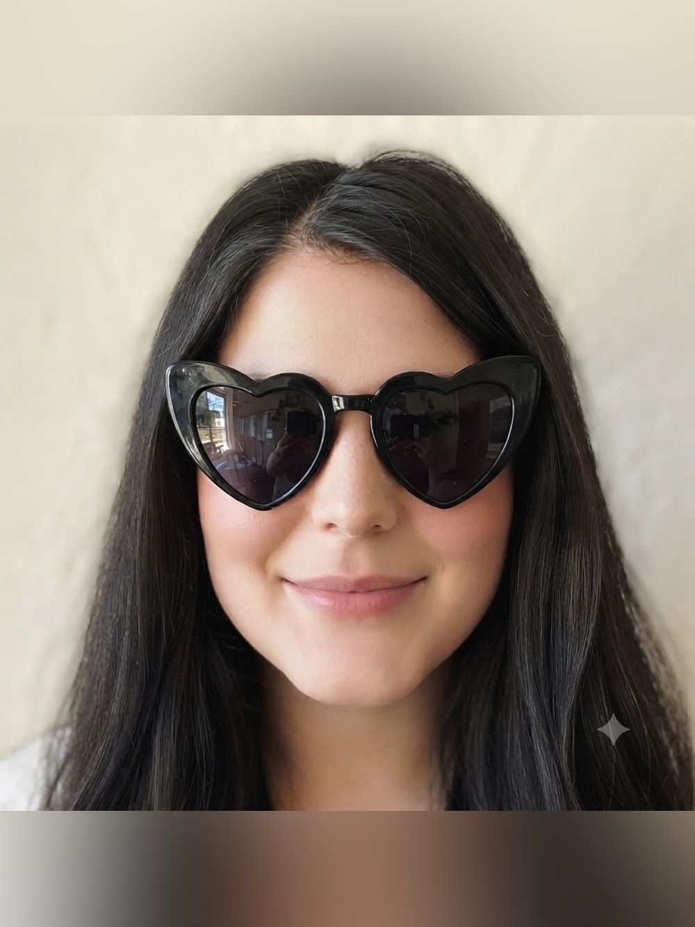 Black Heart Shaped Sunglasses Retro Oversized Tinted Sunnies Y2K Party Cute NIP
